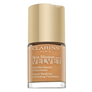 Clarins skin illusion velvet natural matifying & hydrating foundation folyékony make-up matt hatású 107c beige 30 ml